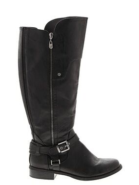 G by Guess Black Leather Knee-High Boots